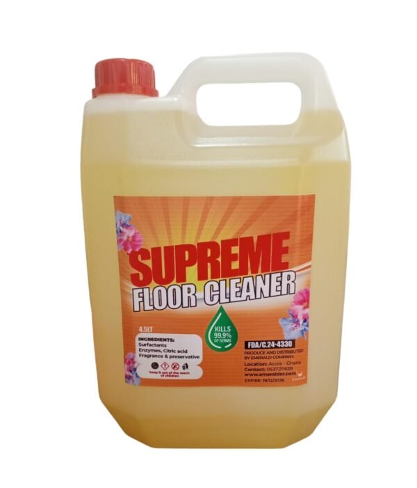 Supreme floor cleaner 4.5lt per box