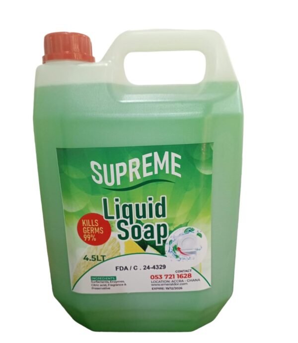 Supreme Liquid soap 4.5lt per box